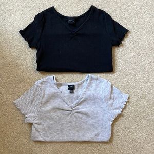 Bundle of black and grey size 7/8 tee’s